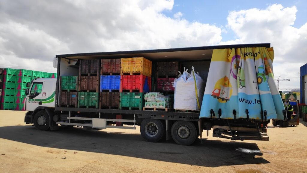 A Leket Israel refrigerated delivery truck